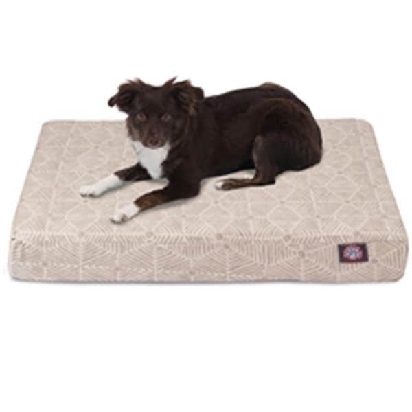 Majestic Pet Beige Metallic Charlie Small Orthopedic Memory Foam Rectangle Dog Bed - 78899551278