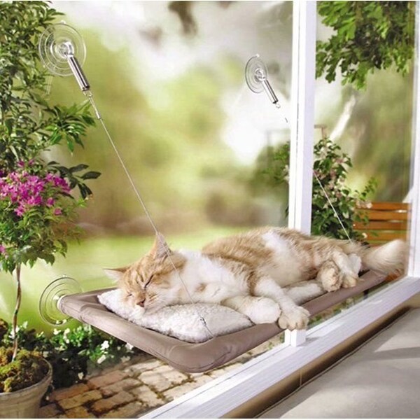 K9 Kennel Store Window Hammock with Durable Heavy Duty Suction Cups Cat Bed - XUYI-CB-001