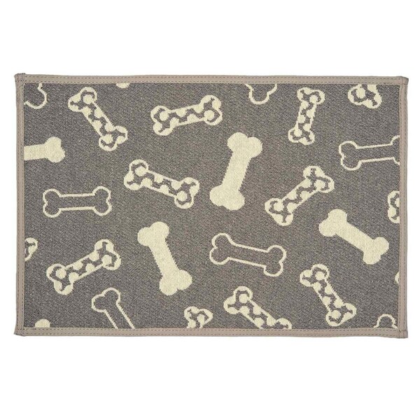 Loving Pets Bella Fashion Polka Dots Mats, Bones - One Size - 842982075689