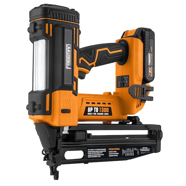 Freeman 20V Cordless 16G 2-1/2in Straight Finish Nailer - PE20VFN64