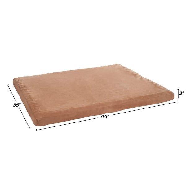 Pet Adobe Pet Adobe 3 inch Foam Pet Bed-35x44 inches-Clay - 521715MDG