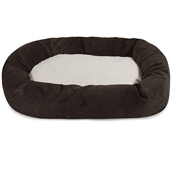 River Soap Co MajesticPet  25 in. Villa Sherpa Donut Pet Bed, Storm - 788995540540