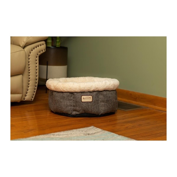 Armarkat C105HHS-MB Cozy Cat Bed, Beige & Grey - C105HHS/MB