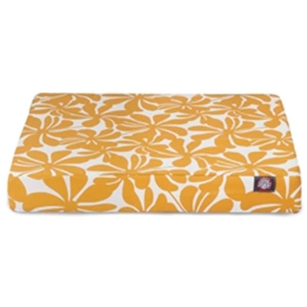 Majestic Pet Yellow Plantation Large Orthopedic Memory Foam Rectangle Dog Bed - 78899551615