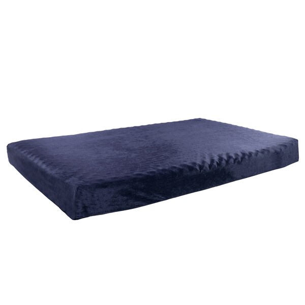 Pet Adobe Orthopedic Pet Bed - Egg Crate and Memory Foam with Washable Cover 46x27x4 by Pet Adobe - Navy - 697330AEA