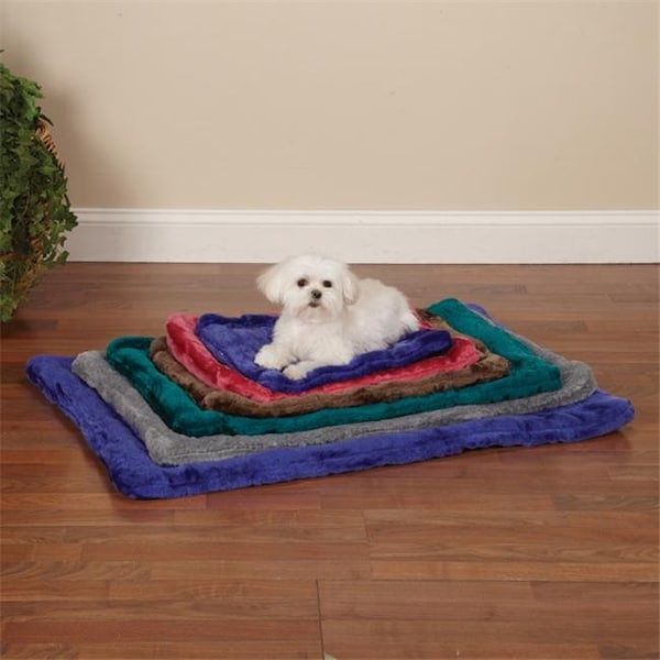 Pet Pals Pet Pals ZW941 41 41 Slumber Pet Plush Mat XXlg 41x27 In Gray - ZW941 41 41