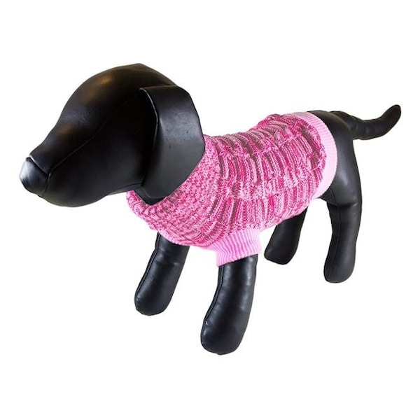 Petcessory Petcessory DS1421CXL Pink Woolen Turtleneck Dog Sweater - Extra Large - DS1421CXL