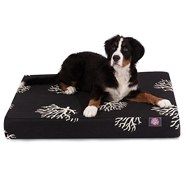 Majestic Pet Black Coral Medium Orthopedic Memory Foam Rectangle Dog Bed - 78899551405