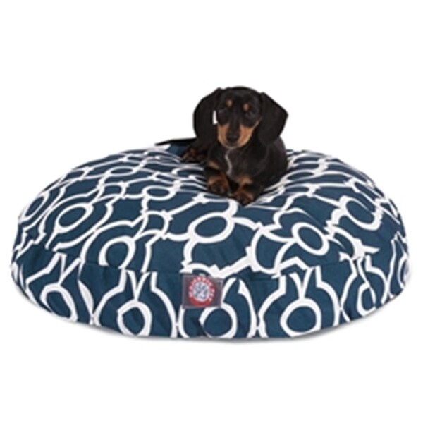 Majestic Pet Athens Navy Small Round Dog Bed - 78899550702