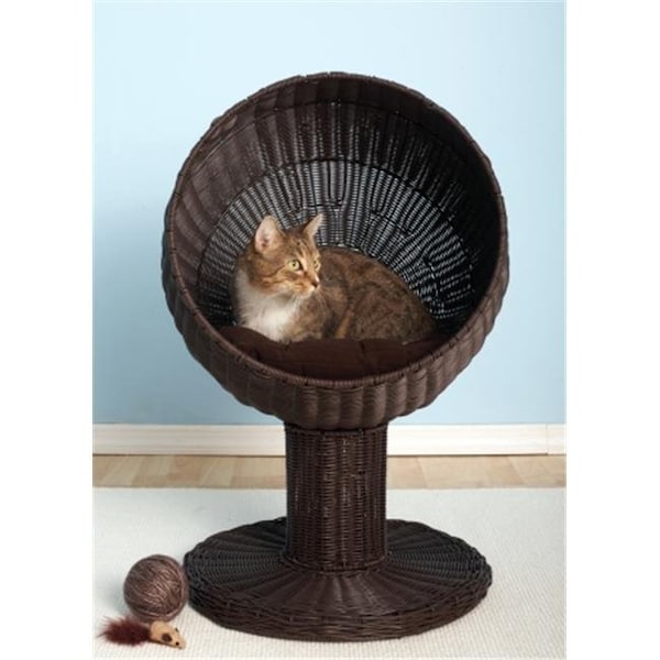 The Refined Feline The Refined Feline KBB-PY-ES Kitty Ball Bed Espresso - KBB-PY-ES