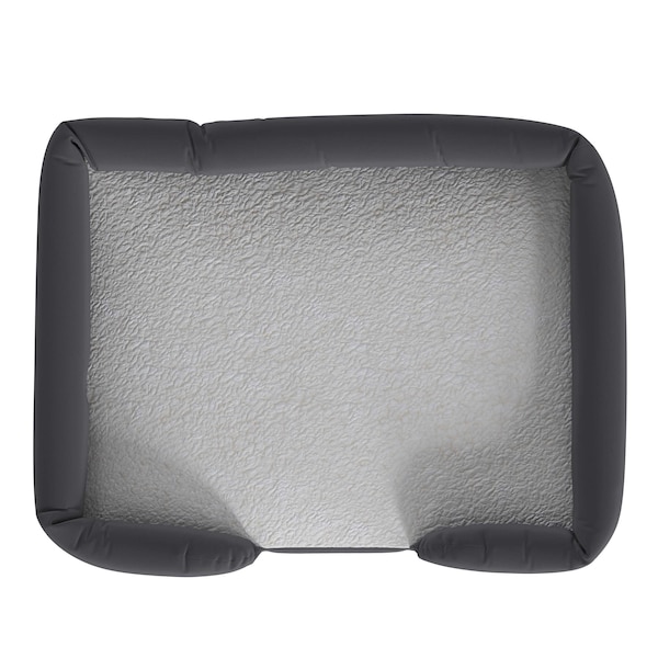Flash Furniture Gray 36x28 Orthopedic Memory Foam Bolster Dog Bed - AJ-ORTHO-00189-GY-GG