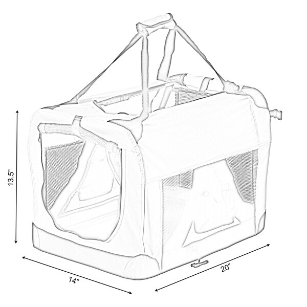 Pawsmark Water-Resistant Rectangular Oxford Ped Bed for Cats and Dogs - QI003703