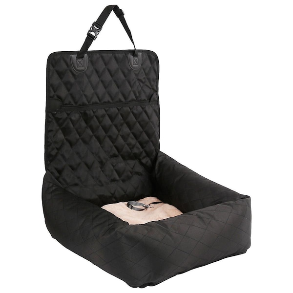 Petpurifiers Pawtrol Dual Converting Travel Safety Carseat & Pet Bed, Black - One Size - PE3169855