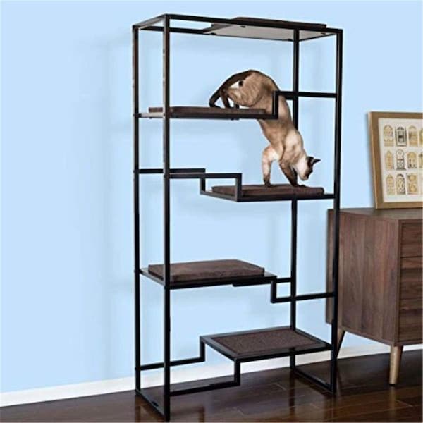 The Refined Feline The Refined Feline METROCONDO-BK-BK Metropolitan Cat Condo - METROCONDO-BK-BK