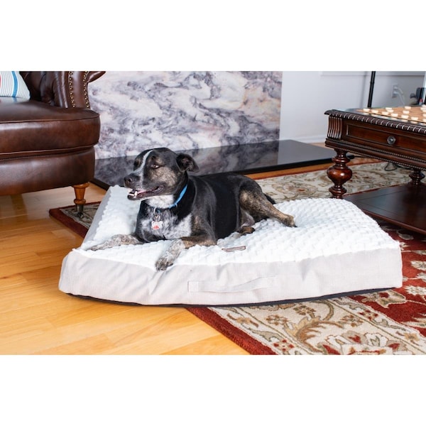 Armarkat M12HMB-MB-L Crate Mat with Poly Fill Cushion & Removable Cover Dog Bed - Large - M12HMB/MB-L