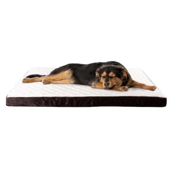 Pet Adobe Pet Bed Bamboo Charcoal Infused Odor Resistant Egg Crate Foam Orthopedic Cushion 44 x 35 x 2.75 - 932890INM