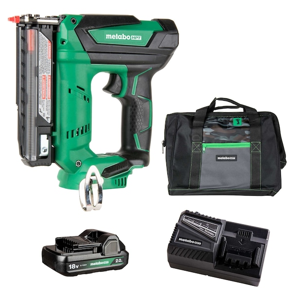 Metabo Hpt 18V MV Cordless Compact 23-Gauge Pin Nailer 1 x 2.0Ah - NP18DSALTM