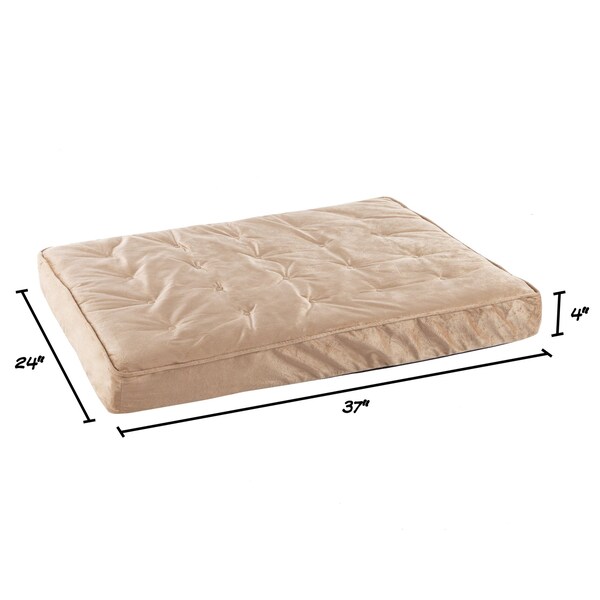 Pet Adobe Pet Bed Egg Crate with 100-percent Memory Foam Orthopedic Cushion Water-Resistant 37 x 24 x 4 - 164960HXX