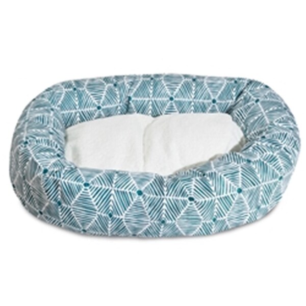 Majestic Pet 24 in. Charlie Emerald Sherpa Bagel Bed - 78899554070