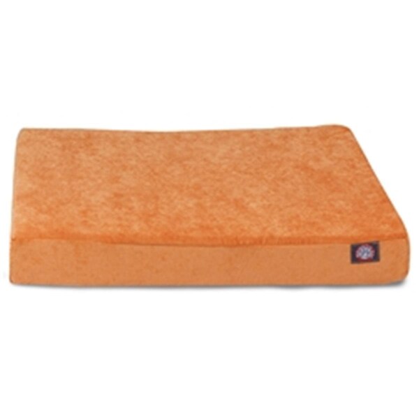 Majestic Pet Orange Villa Small Orthopedic Memory Foam Rectangle Dog Bed - 78899551265