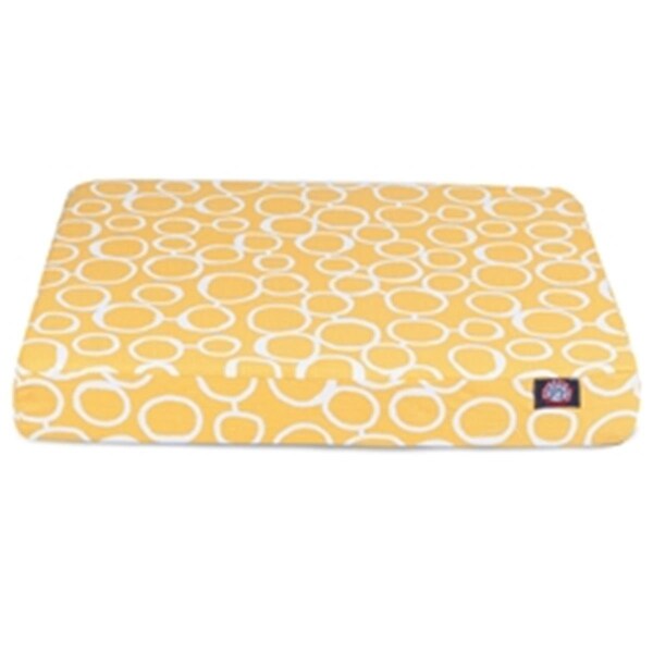 Majestic Pet Yellow Fusion Large Orthopedic Memory Foam Rectangle Dog Bed - 78899551674