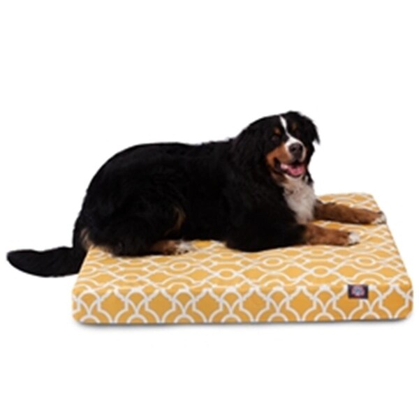Majestic Pet Citrus Athens Large Orthopedic Memory Foam Rectangle Dog Bed - 78899551655