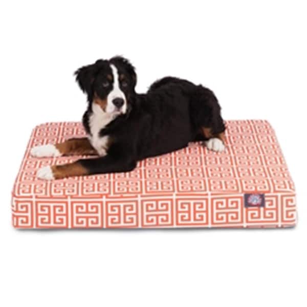 Majestic Pet Orange Towers Medium Orthopedic Memory Foam Rectangle Dog Bed - 78899551438
