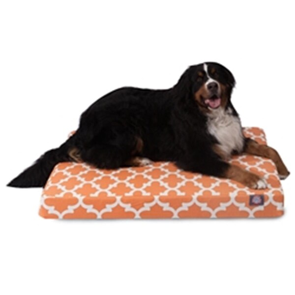 Majestic Pet Peach Trellis Large Orthopedic Memory Foam Rectangle Dog Bed - 78899551645
