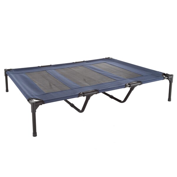 Pet Adobe Elevated Portable Pet Bed Cot-Style with Non-Slip for Dogs and Small Pets, Indoor/Outdoor Blue - 510486PAG