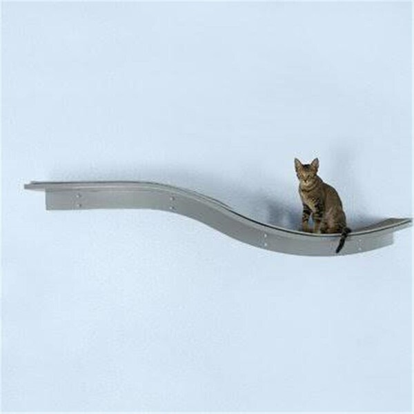 The Refined Feline The Refined Feline LOT-BRAN-SK Lotus Branch Cat Shelf; Smoke - LOT-BRAN-SK