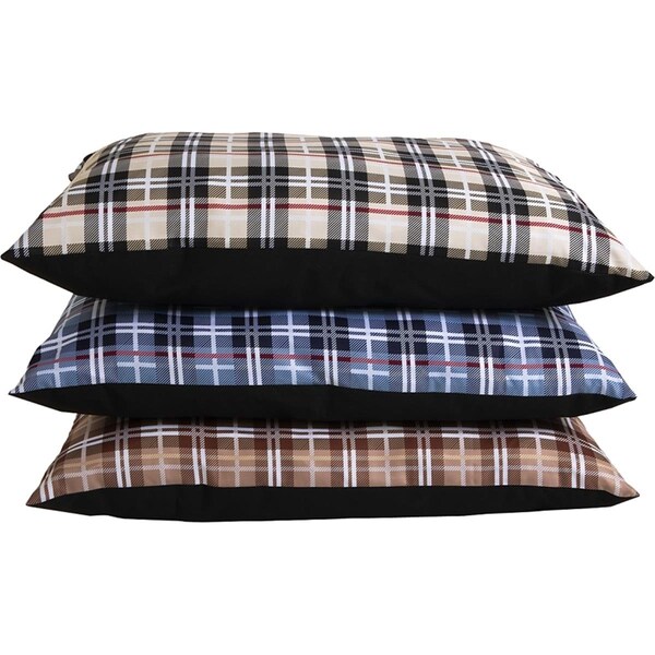 Perfectpet 29 x 40 in. Traditional Plaid Dog Pillow Bed, 10PK - PE3241126