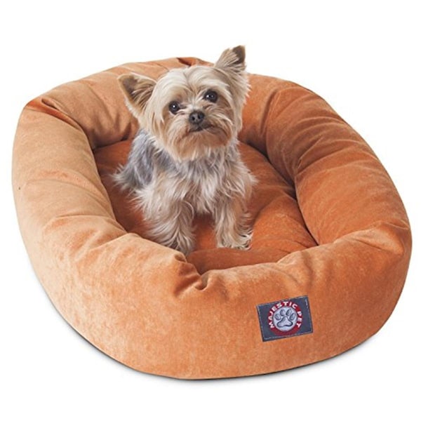 River Soap Co MajesticPet  25 in. Villa Donut Pet Bed, Orange - 788995522522