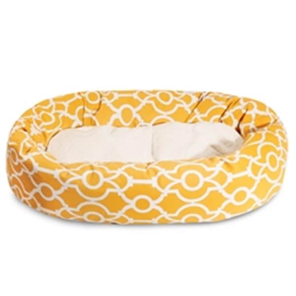 Majestic Pet 24 in. Athens Citrus Sherpa Bagel Bed - 78899554101