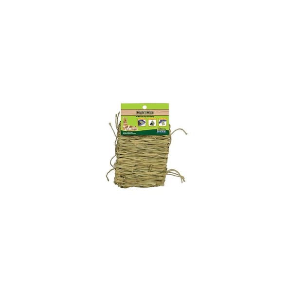 Ware Mfg Small Animal Multi-Mat, Hand Woven Grass, 6-In. x 10-1/2-In. - 3868