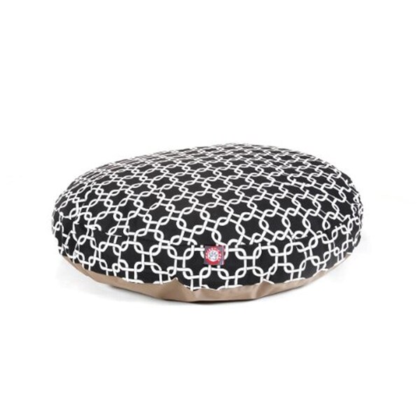 River Soap Co MajesticPet  42 in. Links Round Pet Bed, Black - Large - 788995510307