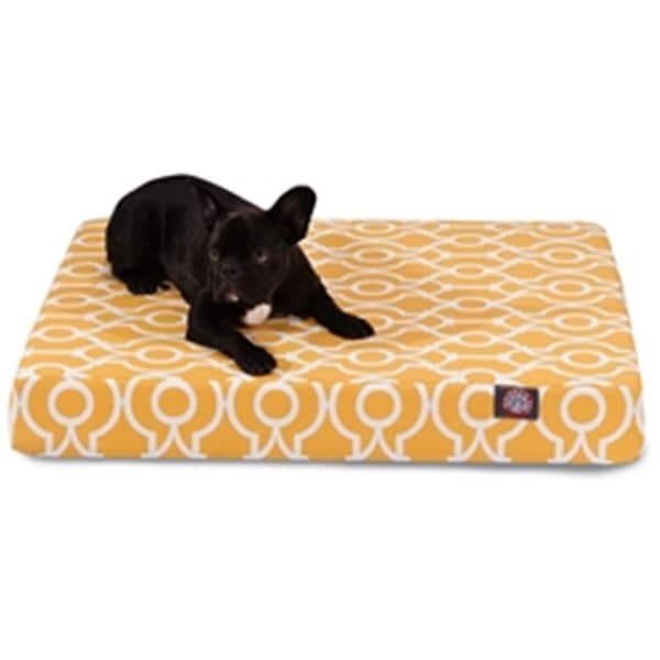 Majestic Pet Citrus Athens Medium Orthopedic Memory Foam Rectangle Dog Bed - 78899551455