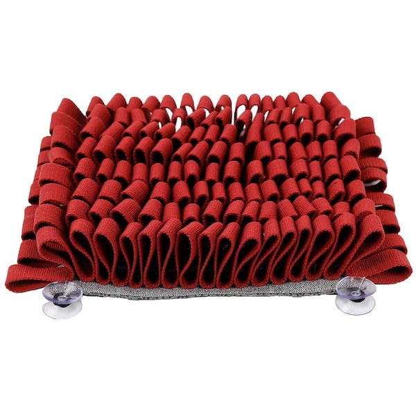 Petpurifiers Sniffer Grip Interactive Anti-Skid Suction Pet Snuffle Mat, Red - One Size - PE3182260