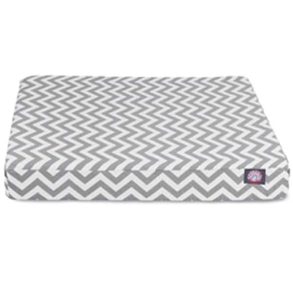 Majestic Pet Gray Chevron Medium Orthopedic Memory Foam Rectangle Dog Bed - 78899551428