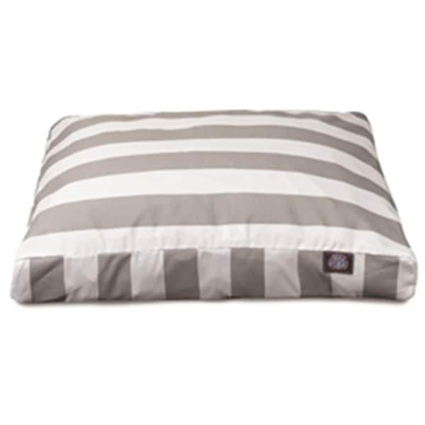 Majestic Pet Vertical Stripe Gray Small Rectangle Dog Bed - 78899560578