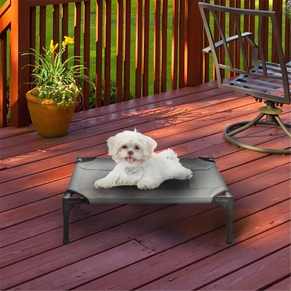 Daretocare Elevated Pet Bed Gray - 24.5 x 18.5 x 7 in. - DA3881514