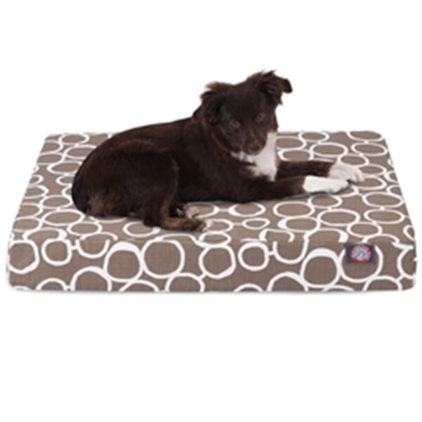 Majestic Pet Mocha Fusion Small Orthopedic Memory Foam Rectangle Dog Bed - 78899551277