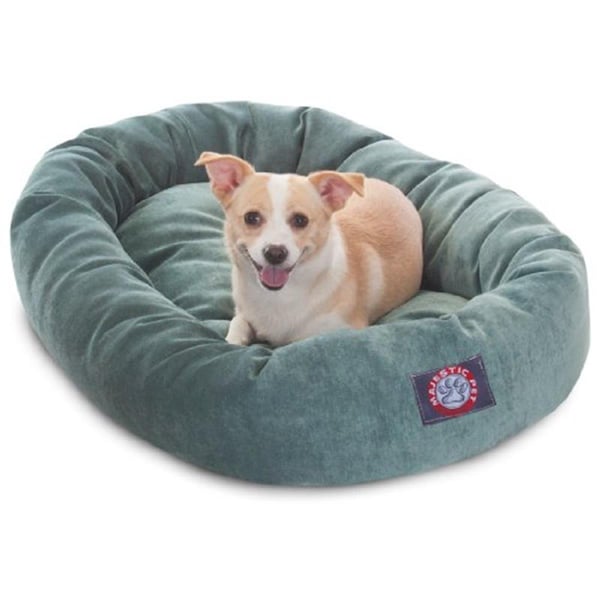 River Soap Co MajesticPet  32 in. Villa Donut Pet Bed, Azure - 788995524557