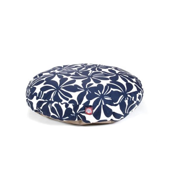 River Soap Co MajesticPet  36 in. Plantation Round Pet Bed, Navy Blue - Medium - 788995508144