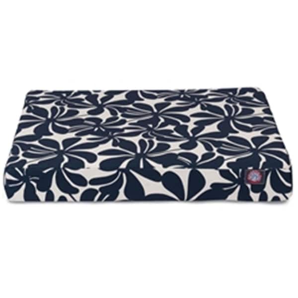 Majestic Pet Navy Blue Plantation Small Orthopedic Memory Foam Rectangle Dog Bed - 78899551213