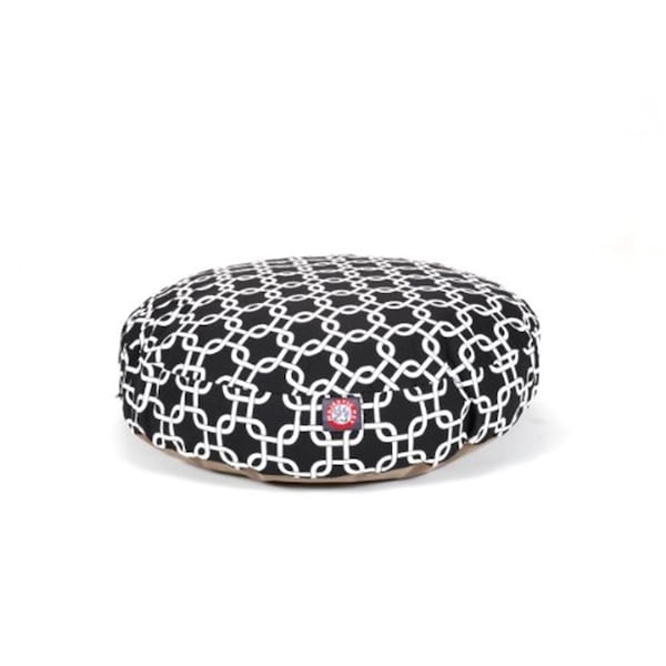River Soap Co MajesticPet  30 in. Links Round Pet Bed, Black - Small - 788995506300
