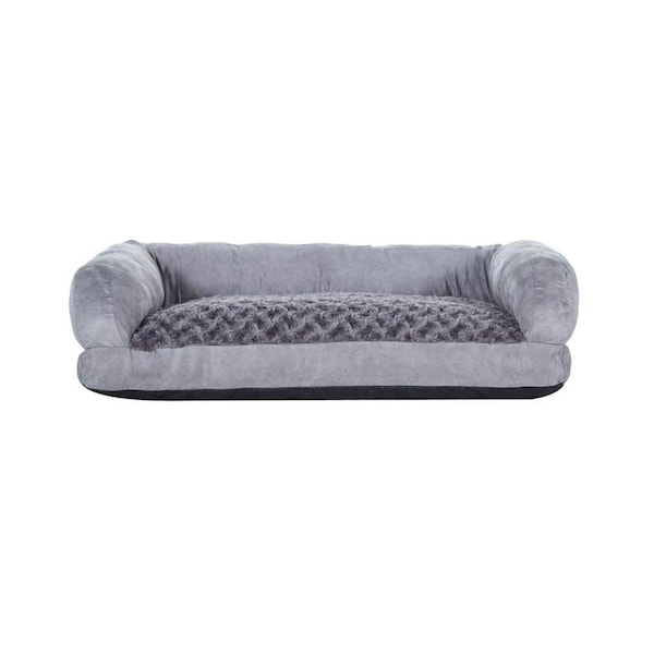 New Age Pet Buddys Memory Foam Dog Bed Cushion, Grey - Small - CSH305S