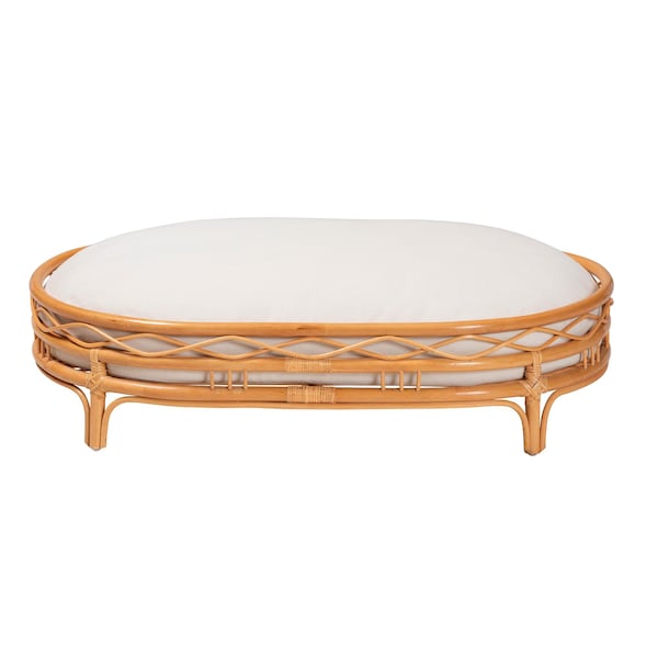 Bali & Pari Jovia Bohemian Honey Rattan Pet Bed - 245-13638-ZORO