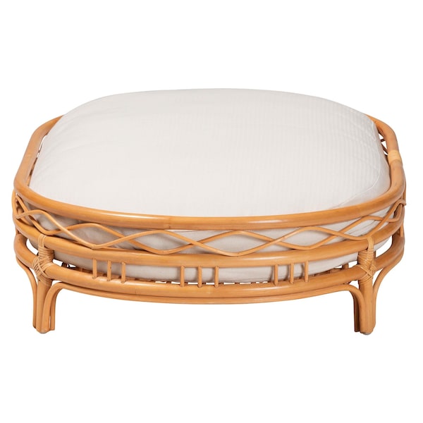 Bali & Pari Jovia Bohemian Honey Rattan Pet Bed - 245-13638-ZORO