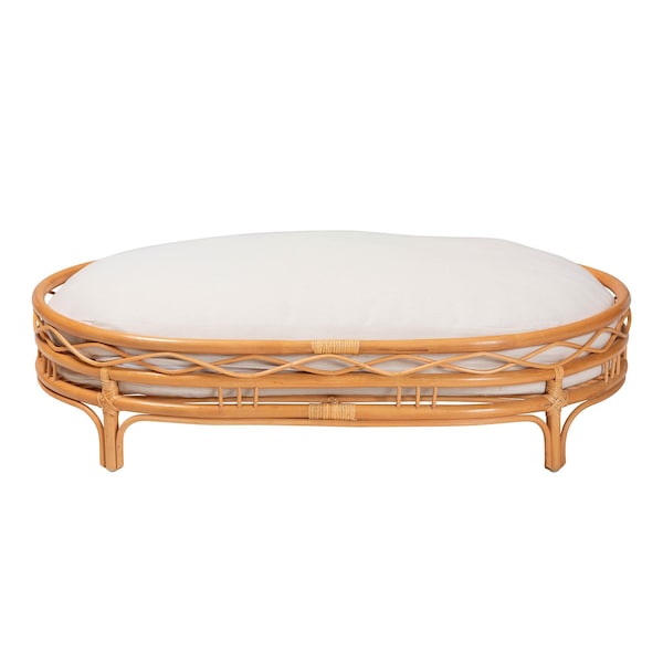 Bali & Pari Jovia Bohemian Honey Rattan Pet Bed - 245-13638-ZORO