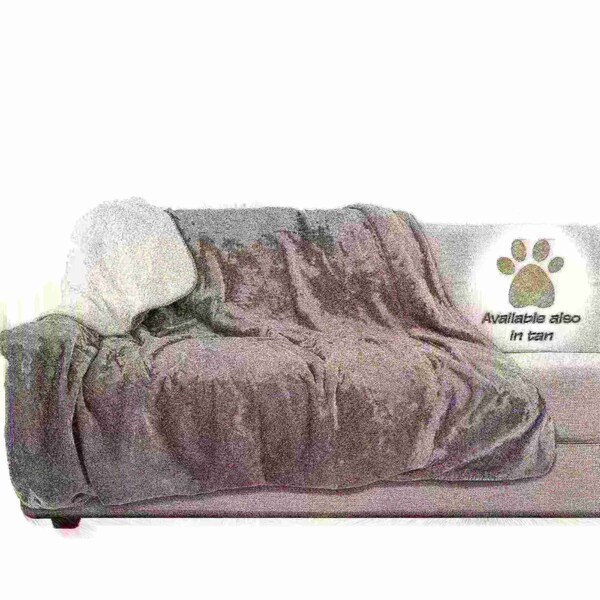 Pet Adobe Waterproof 60x70in Pet Throw Blanket, Gray - 346391YRB